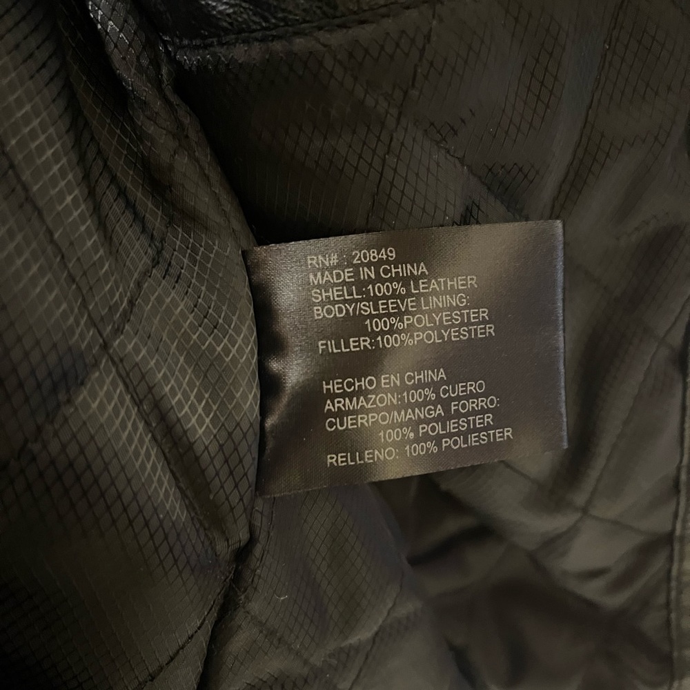 Phase Two Leather Jacket Size Medium - image 4